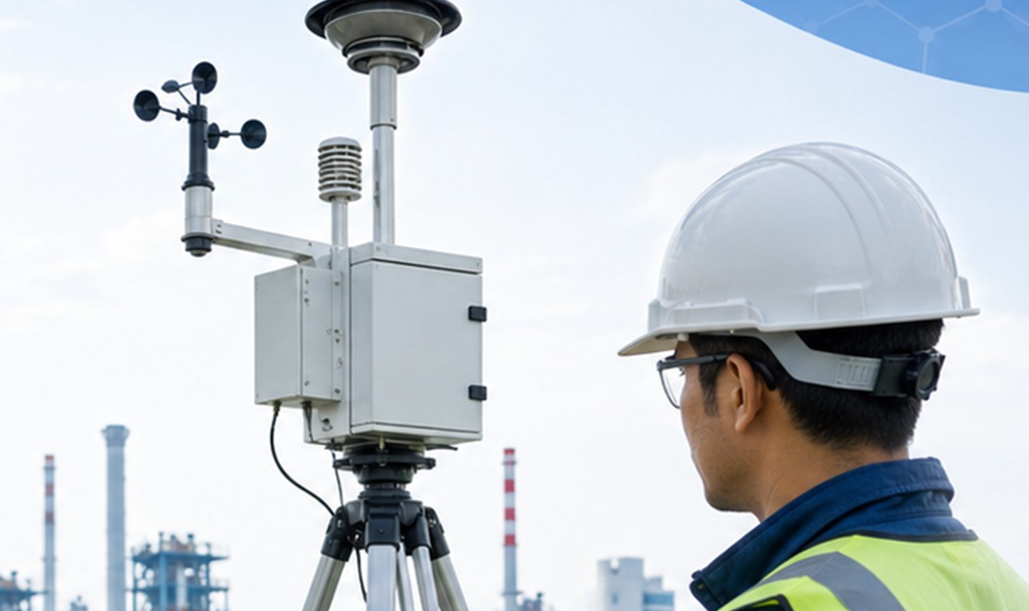 Ambient air quality monitoring at industrial site