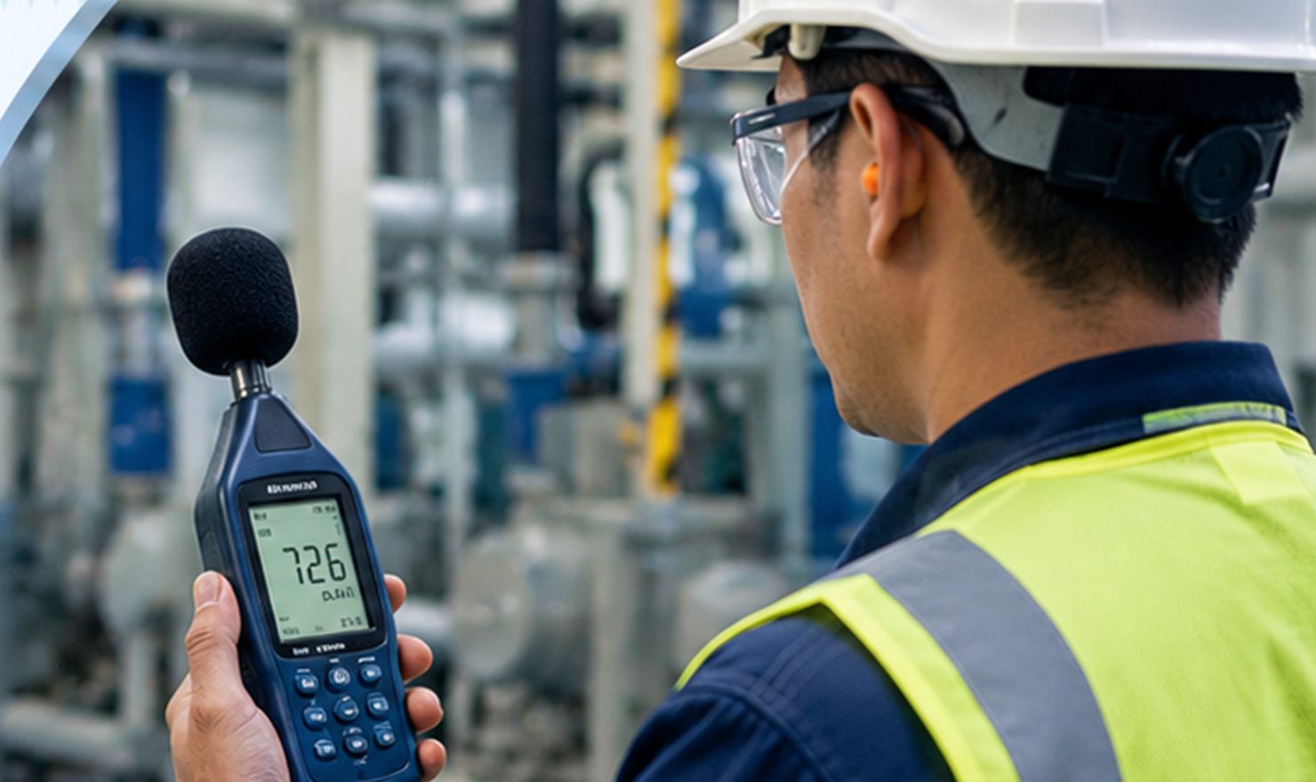 Noise level monitoring using sound level meter